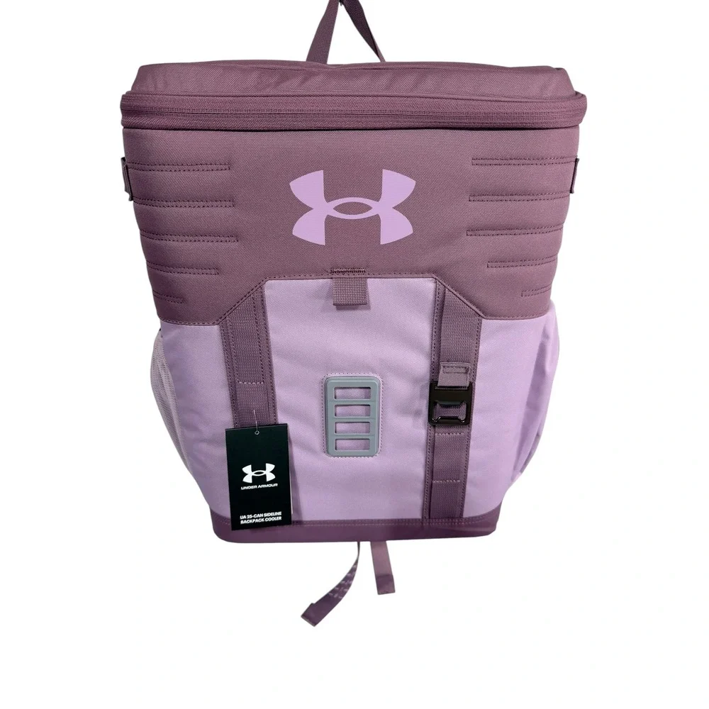 Under Armour 25 Can Backpack Cooler Purple/Orchid Sideline Tailgate Beach New
